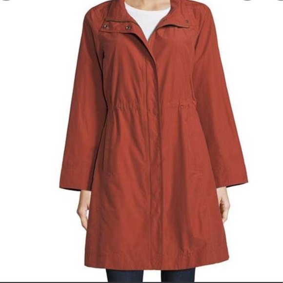 Eileen Fisher Jackets & Coats Eileen Fisher Rain Coat In Rust